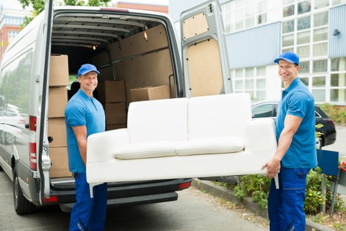 Removal team planning a move on a Crystal Palace residential street