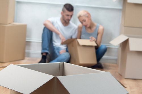 Furniture pick-up service for a Crystal Palace home with bulky items ready for collection