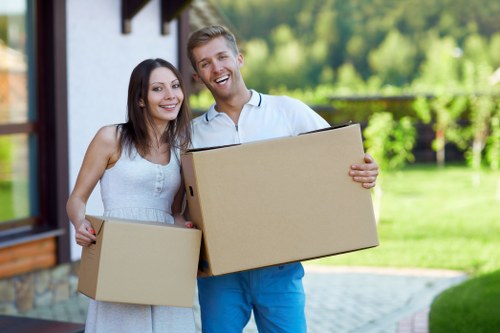 Packed moving boxes ready for a Crystal Palace house or flat move