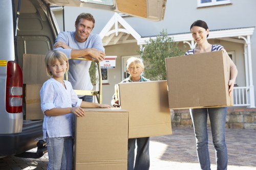 Local removals van arranged for residential moving support