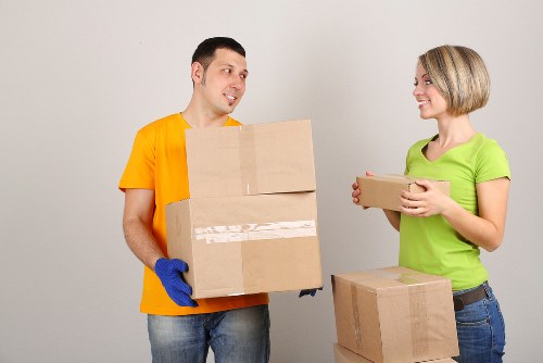 Careful unloading during a local Crystal Palace removal