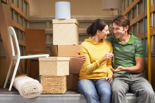 Charity donation items prepared during a sustainable house clearance